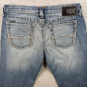 Ariat Jeans Mens 32x38 Blue M7 Slim Fit Straight Leg Denim Cowboy Western Rodeo